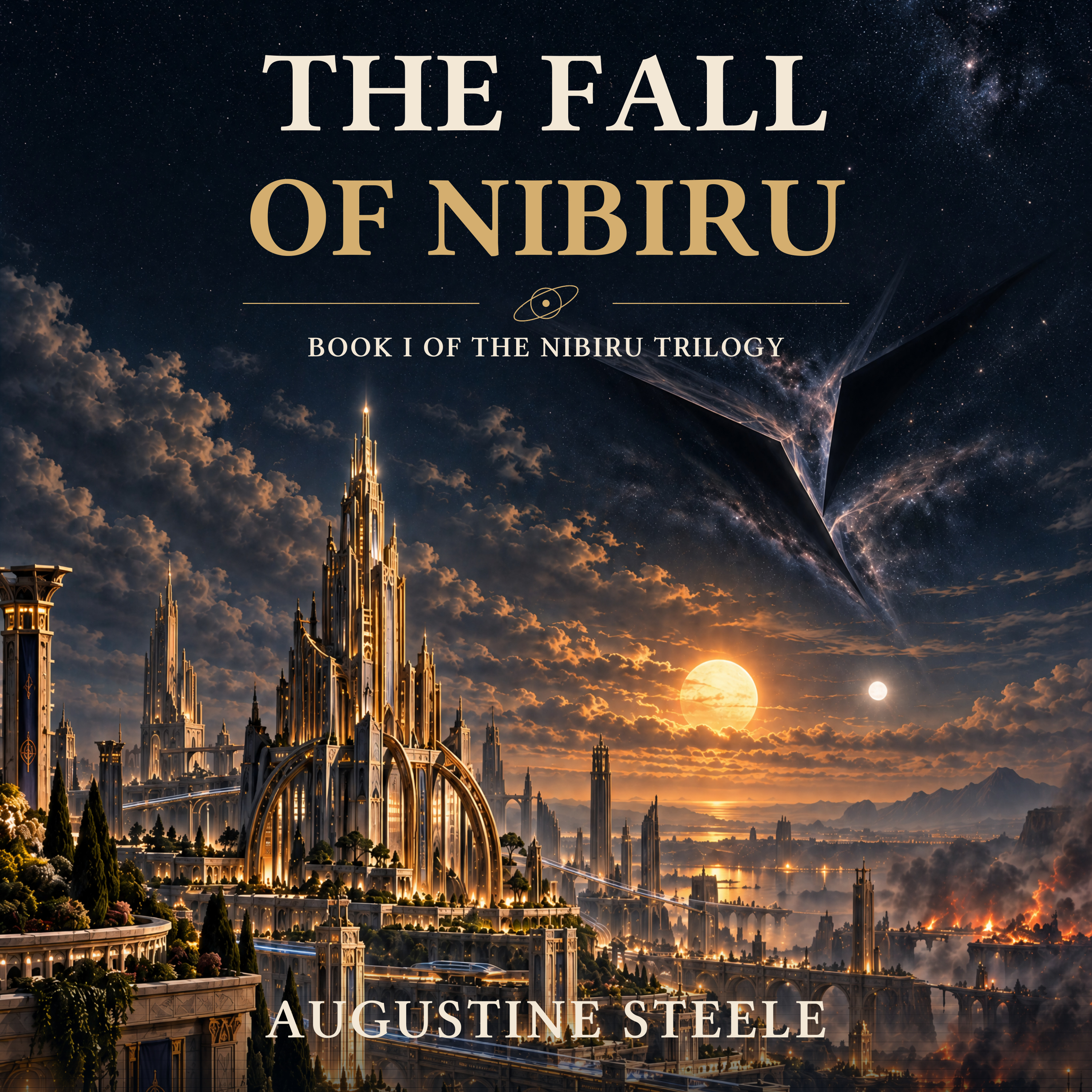 The Fall of Nibiru audiobook by Augustine Steele, narrated by Oliver, a digital voice